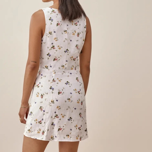 reformation jill linen dress